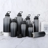 Bouteille thermique en acier inoxydable à large ouverture bouteille d'eau personnalisée avec couvercle bouteille d'eau en acier inoxydable gourde isotherme