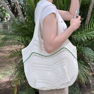 Stylish Bohemian Summer <b>Beach</b> Crochet <b>Bag</b> Women's Casual Outings Portable <b>Bag</b> <b>for</b> Spring Autumn Winter - Product Image 1
