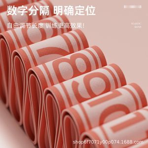 Sangle d'étirement de yoga Hongbo Sports, bande élastique numérique à 8 segments pour la danse, le fitness, le Pilates et l'aide à l'ouverture dorsale - Product Image 4
