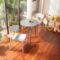 Meubles d'extérieur en gros : Table et chaise en plastique de haute qualité pour la restauration, les fêtes et les événements – Chaise de salle à manger empilable
