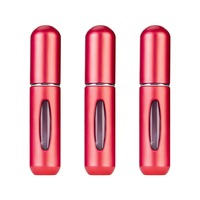 5ml 8ml Mini atomiseur de parfum en aluminium rechargeable Bouteilles de pulvérisation de brouillard de taille de voyage pour plus de commodité