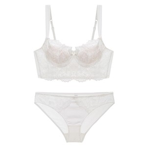 Fashion Embroidered Flower <b>Thick</b> Small Sizes Young Girl Gather Ladies Sexy Push up Lace Embroidery <b>Bra</b> and Underpants Sets - Product Image 6