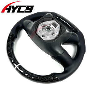 Accesorios Interiores para Automóviles, Volante Personalizado de Fibra de Carbono Forjada para <span class=keywords><strong>Hummer</strong></span> H2 en SUT Luxury SUV para GMC ENVOY XL Denali - Product Image 6