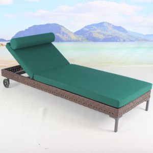 Nouvelle chaise longue extérieure de meubles de lit de jour de <span class=keywords><strong>piscine</strong></span> de rotin avec des roues pour l'<span class=keywords><strong>hôtel</strong></span> - Product Image 3