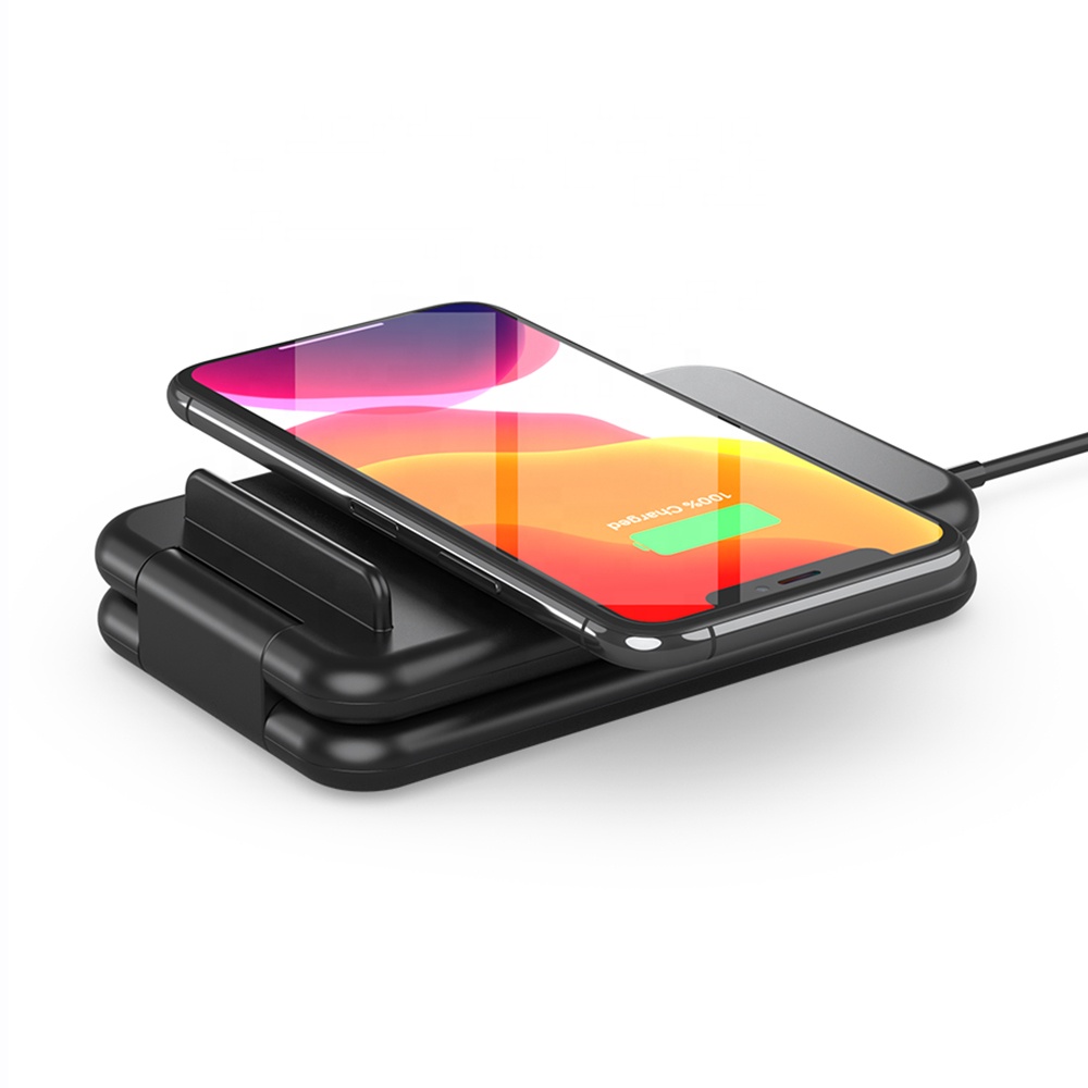 Лидер продаж на Amazon, быстрая Складная Беспроводная зарядная док-станция 3 в 1, 15 Вт, многофункциональная беспроводная зарядная док-станция для мобильного телефона