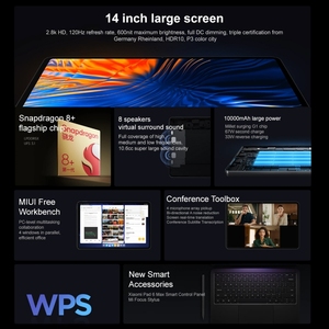 Dernière nouveauté <span class=keywords><strong>Xiaomi</strong></span> Pad 6 Max Tablet <span class=keywords><strong>PC</strong></span> 14.0 "écran tactile 16GB + 1TB 10000mAh <span class=keywords><strong>Xiaomi</strong></span> Mi MIUI 14 OS Qualcomm Snapdragon 8 + - Product Image 2