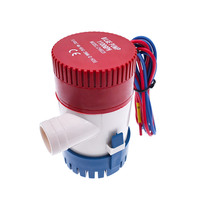 Pompe de cale 12V/24V avec interrupteur à flotteur - 350-3500 GPH pour applications marines, VR et bateaux - Outil de drainage submersible étanche