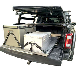 VRD4X4 Stainless Steel Truck <b>Bed</b> <b>Slide</b> Out Tray pull out tray Pickup truck tray Full extension cargo tray - Product Image 1