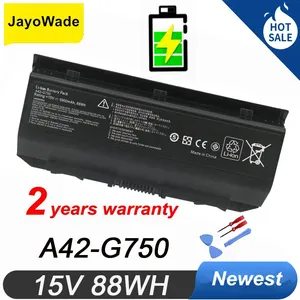 15V 88WH 5900MAh A42-G750 แบตเตอรี่แล็ปท็อปสําหรับASUS ROG G750 G750J G750JH G750JM G750JS G750JW G750JX G750JZ Series A42 G750 - Product Image 2