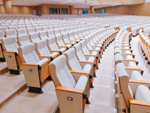 Meubles de théâtre au design moderne, tissu, salle de classe, rangée publique, cinéma, auditorium, pliable, salle de conférence scolaire, alliage d'aluminium - Product Image 4