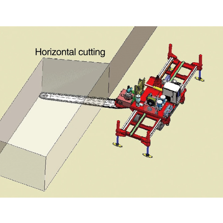 stone cutting machine in the ocean