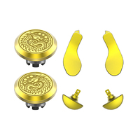 Boutons métalliques modulaires ergonomiques à graver, stick analogique interchangeable pour manette PS5 Edge, boutons arrière amovibles en métal, 4 pagaies