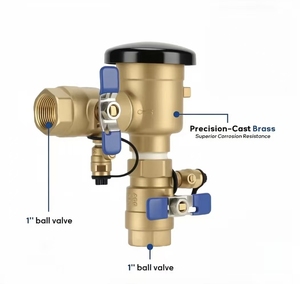 Valvola <span class=keywords><strong>di</strong></span> ritegno in ottone da 1 pollice per sistemi <span class=keywords><strong>di</strong></span> irrigazione e irrigatori, protezione anti-sifone - Product Image 2