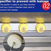 Fonction de température constante double face en acier inoxydable automatique 10/14 mamelons pour l'allaitement des porcs Machine à traire les mammites