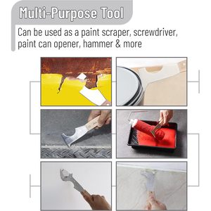 Bates Choice – grattoir à peinture 5 en 1, outil avec poignée en acier inoxydable pour le nettoyage des murs, amélioration de la maison, projets de bricolage - Product Image 5