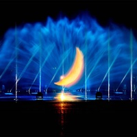 Wasserfeen-Laser-Projektions-Wasserbildschirm-Brunnen für Touristenattraktionen und Stadtparks