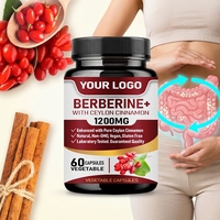 Prix d'usine – Compléments naturels d'extrait de berbérine – Capsules de berbérine HCl liposomale, curcumine, curcuma, cannelle – Capsules de berbérine