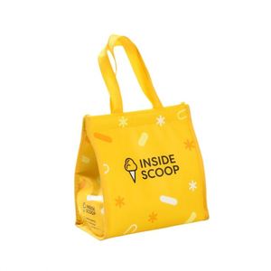Sac isotherme pour livraison de nourriture, très vendu, personnalisé, imperméable, en coton perlé non tissé, sac isotherme pour crème glacée - Product Image 1