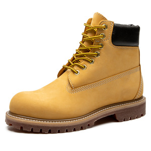 2026 leather upper <b>brown</b> <b>boots</b> for men and women couple style genuine leather American retro work <b>boots</b> - Product Image 1