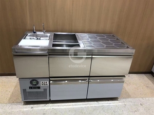 Estación móvil de bar de cócteles, estación de bar móvil, estación de trabajo para bar de cócteles - Product Image 2