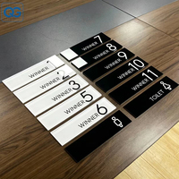 Plaques de numéros de chambre personnalisées en acrylique, lettres 3D, enseignes commerciales en métal, lettres métalliques pour enseignes de commerce, plaques d'identification pour portes de bureau et d'hôtel