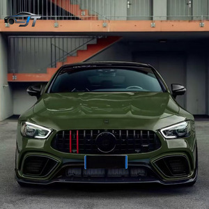 Kit carrosserie compact en fibre de carbone style B modifié pour AMG GT63, comprenant lèvre avant et déflecteur d'air arrière - Product Image 4