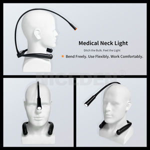 Lampe frontale LED NICEDEN à porter autour du cou, ultra-légère (215 g), pour usage dentaire, ORL et chirurgical, projecteur haute luminosité - Product Image 5