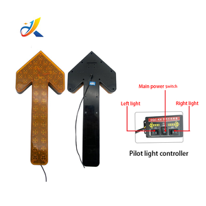 Luz de Advertencia de Tráfico LED Ámbar, Lámpara de Señalización Direccional con Flecha para Camiones, Seguridad Vial - Product Image 4