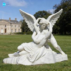 Patung Eros dari Marmer Terkenal di Taman, Patung Cupid dan Psyche Antonin Canova, Patung Louvre - Product Image 4