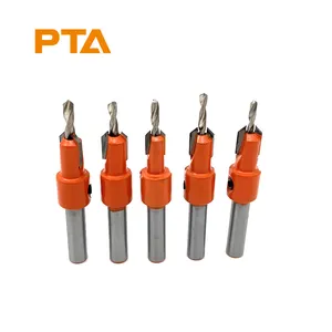 HSS Countersink Drill Bits Self Tapping Screw Taper Hard Screw Carpentry Round Shank Countersink Bit Wood Hole Reamer