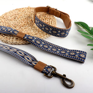 Aksesori hewan peliharaan lembut Bavarian pribadi tahan lama bergaya kerah <span class=keywords><strong>Aztec</strong></span> kulit tebal kerah anjing Collier Tuang Chien - Product Image 1