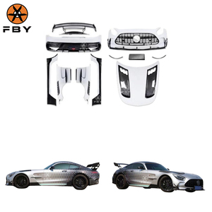 <span class=keywords><strong>AMG</strong></span> <span class=keywords><strong>GT</strong></span> B Style Kit de carrocería de fibra de carbono para <span class=keywords><strong>Mercedes</strong></span> Benz <span class=keywords><strong>AMG</strong></span> <span class=keywords><strong>GT</strong></span> GTC GTS 2015-2018 parachoques delantero parachoques trasero alerón Punta de escape - Product Image 1