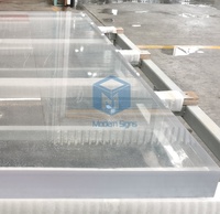 Feuille de panneau mural acrylique pour piscine en plexiglas transparent dans les tailles 60mm 70mm 100mm 120mm et 150mm Découpe personnalisée disponible