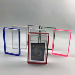 JIHONG Vente en gros Support d'affichage acrylique à aimant fort pour carte <span class=keywords><strong>PSA</strong></span> BGS Polyvalent Home Store Retail Display Stand Pokemon - Product Image 2