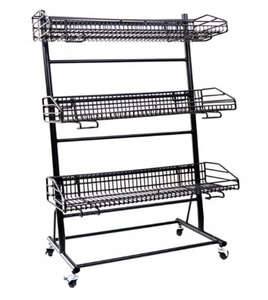 Estante <span class=keywords><strong>de</strong></span> supermercado <span class=keywords><strong>de</strong></span> metal <span class=keywords><strong>de</strong></span> pie con ruedas, soporte <span class=keywords><strong>de</strong></span> exhibición <span class=keywords><strong>de</strong></span> farmacia, estante <span class=keywords><strong>de</strong></span> exhibición <span class=keywords><strong>de</strong></span> frutas - Product Image 1