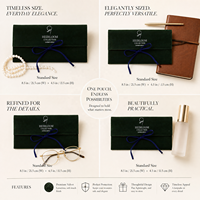Pochette en suède personnalisée avec logo imprimé pour emballage cadeau, foulards, sous-vêtements, produits de soin, conception gratuite, pochette épaisse en velours pour bijoux