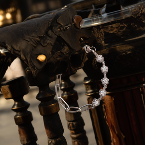 PXK-0243 สร้อยข้อมือแฟชั่นแบบโซ่และแบบเชื่อมต่อ - Product Image 3