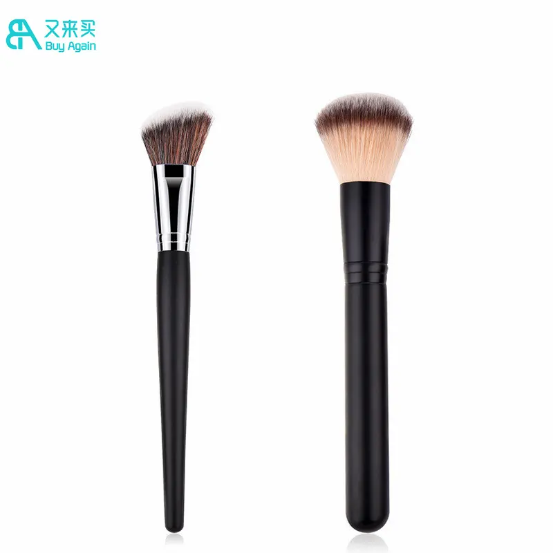 Acheter à nouveau, vente en gros, brosse angulaire pour le visage, bronze, brosse de maquillage, brosse angulaire pour blush