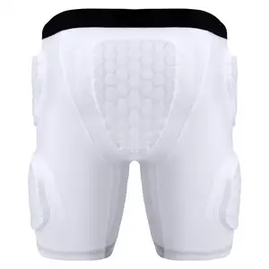 Pantalones cortos de compresión acolchados de EVA para hombre, pantalón de fútbol integrado con 5 almohadillas, faja de fútbol americano personalizada para niños y jóvenes