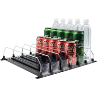 Distributeurs intelligents à double ressort Hookei Poussoir d'étagère à soda Présentoir automatique de bouteille de boisson Poussoir de boisson