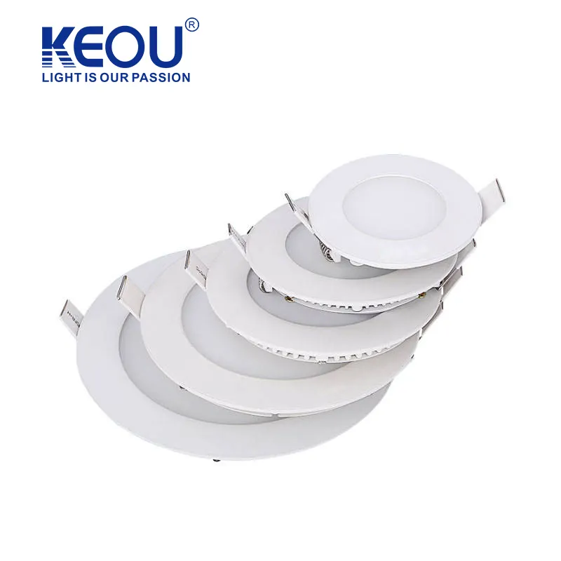 Plafonnier d'intérieur commercial downlight 6w-30w panal lumière led panneau