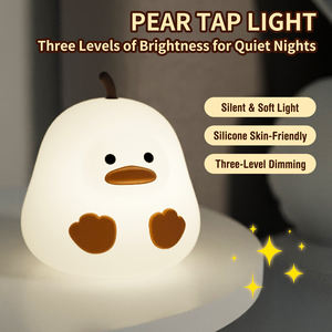 Lampe à clapotement de dessin animé intelligente à trois vitesses, mignonne, en silicone, veilleuse <span class=keywords><strong>pour</strong></span> chambre, protection des yeux, ambiance de sommeil, lampe à clapotement - Product Image 3