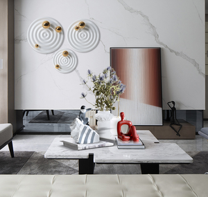 Decorações de Arte de Parede Minimalista Moderna de Luxo, Acessórios de Decoração para Sala de Estar, Artesanato de Resina para Pendurar em Metal - Product Image 4