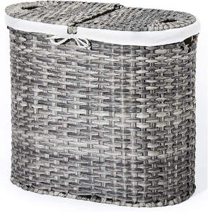 Cesta de lavandería plegable para el hogar JY con tapa, uso en la cocina de acero inoxidable, gran capacidad para almacenamiento de ropa sucia - Product Image 2