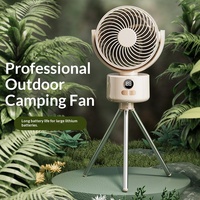 Ventilateur de circulation d'air 3D multifonctionnel en gros, ventilateur portable sur trépied rechargeable à 3 vitesses pour la maison, le bureau et l'extérieur