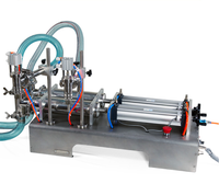 Machine de remplissage liquide à double tête en acier inoxydable à double tête pour shampooing eau huile
