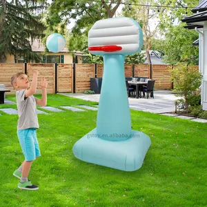 Giochi di lancio di pallacanestro per bambini con struttura a sfera in PVC gonfiabile