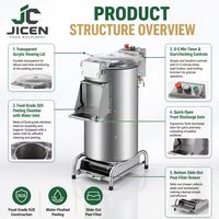 JC Hoge Kwaliteit Uienschilmachine 370W 220V Hoge Productiviteit voor Commerciële Keukens & Groente-/Fruitverwerkingsbedrijven