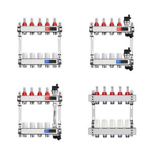 Üretici Büyük Debili Akıllı Kontrol 304 Paslanmaz Çelik Debimetre 230v Yerden Isıtma Kollektör Seti HVAC Sistemleri için - Product Image 3