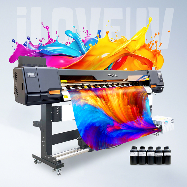 1.8m New Printer UV Roll to Roll Printer I3200 Print Head XP600 Eco Solvent Printer Outdoor